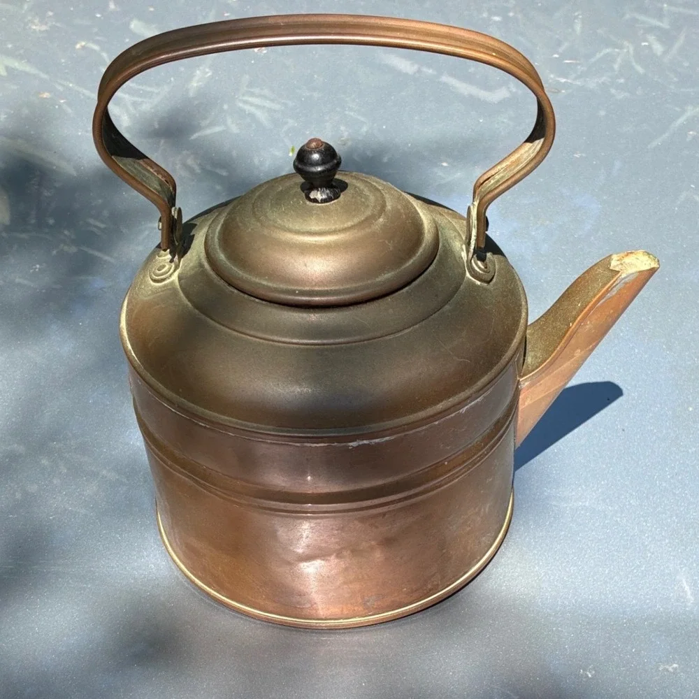 Copper Kettle Revere Ware Vintage READ cottage farmhouse decor retro country